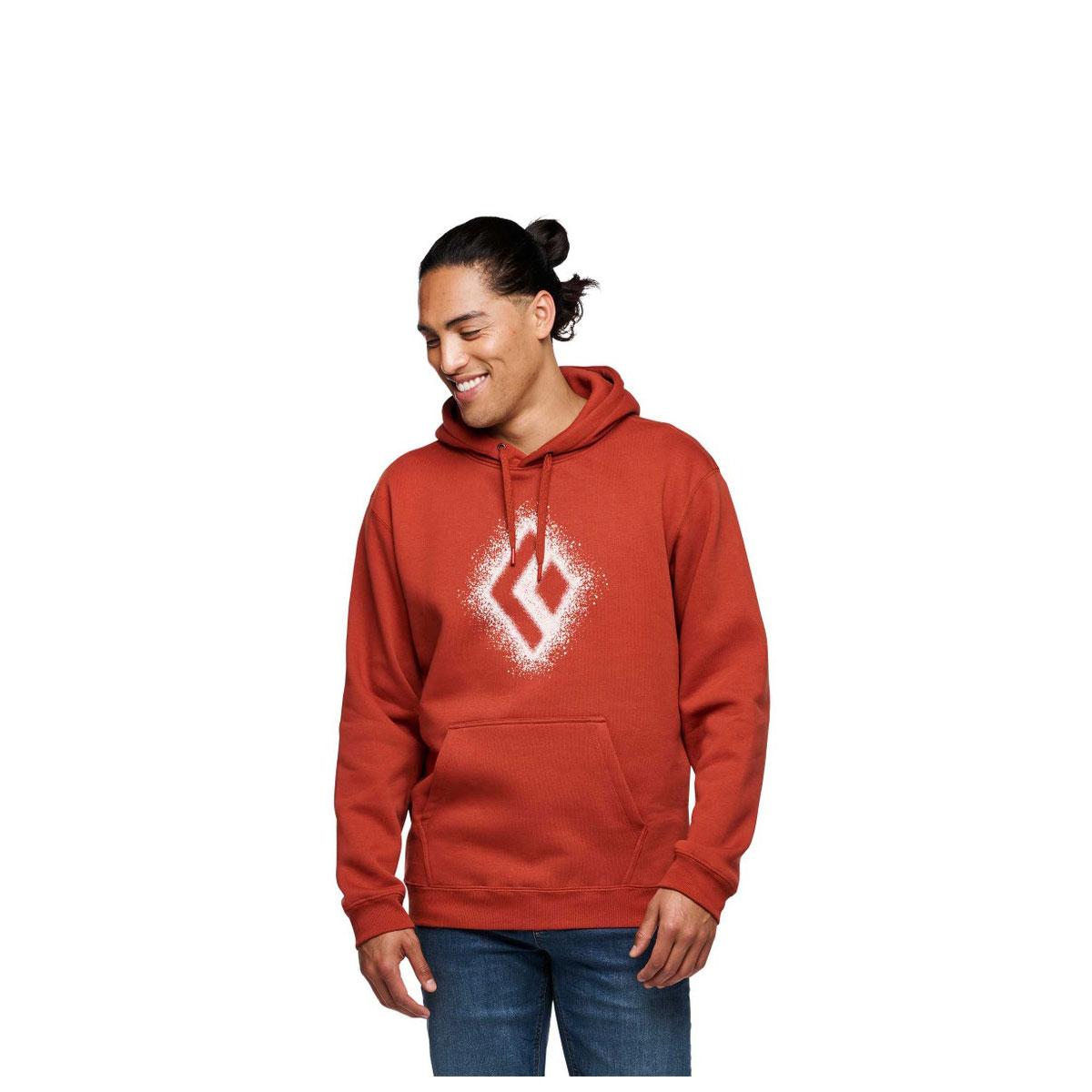 Black Diamond Chalked Up 2.0 Pullover Hoody Men's in Burnt Sienna